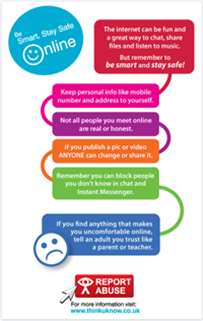 Stay safe online - click to view larger version